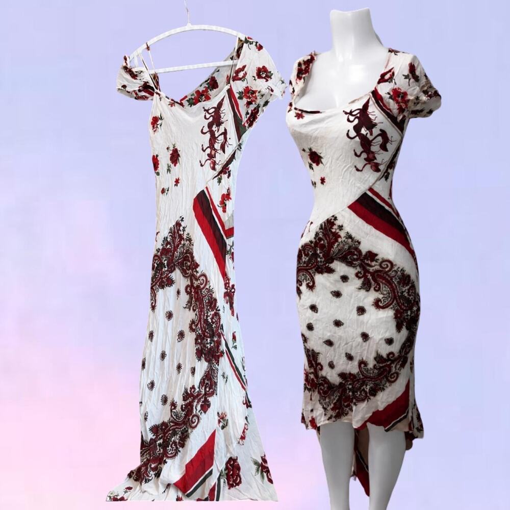 Vintage 90s y2k italian silk dress